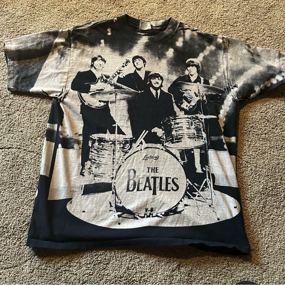 Vintage Other - VTG | THE BEATLES ALL OVER PRINT TEE